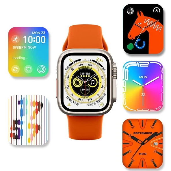 Ws28 49Mm Siri Ateş Nabız Ölçer Akıllı Saat ürün görseli 1