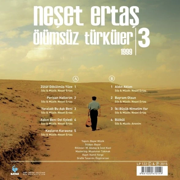 Neşet Ertaş Ölümsüz Türküler 3 LP ürün görseli 1
