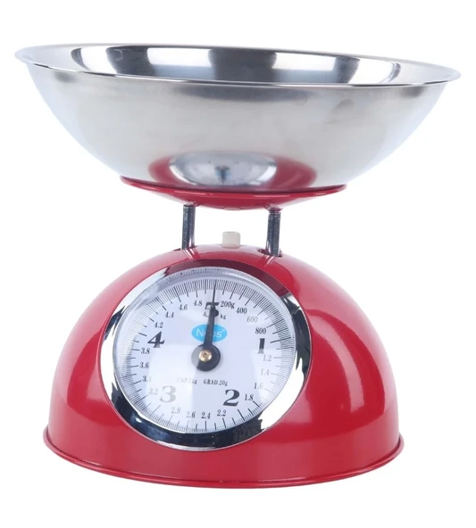 Paslanmaz Çelik 5 Kg Kapasiteli Mekanik İnce Ayar Terazi | Hassas Dayanıklı Tartım ürün görseli 1