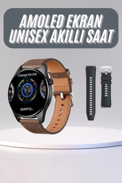 Yuvarlak Kasa 46Mm Akıllı Saat Android Ios Uyumlu Uyku Takibi ürün görseli 1