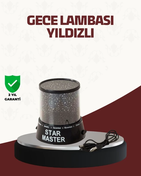 Galaxy Efektli Led Projektör Taşınabilir Yıldız Gece Lambası ürün görseli 1