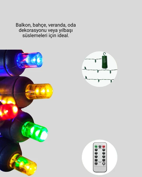 2X2 Metre Perde Led Işık - Resim 2