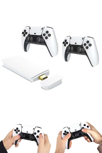 4K Hd Görüntü Kaliteli Game Stick 20000 Oyunlu Çift Kollu Beyaz Game Stick ürün görseli 1