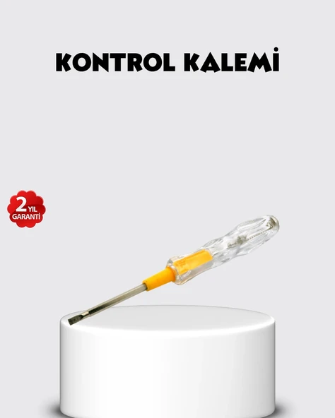 Neon Lambalı Elektrik Kalemi Nikel Kaplama 110-220V ürün görseli 1
