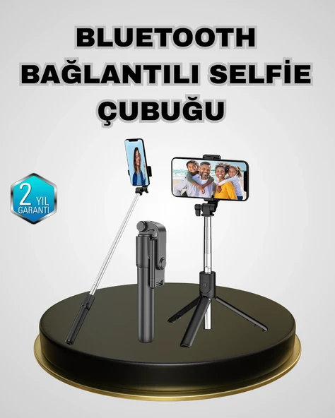 Bluetooth Selfie Çubuğu – Kablosuz, Hafif Yüksek Çözünürlüklü Çekim İçin ürün görseli 1