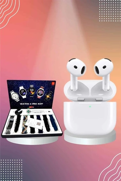 3.Nesil Tws Bluetooth Kulaklık Bluetooth Bağlantılı Akıllı Saat Amoled Ekran Plastik Hasır Kordon ürün görseli 1