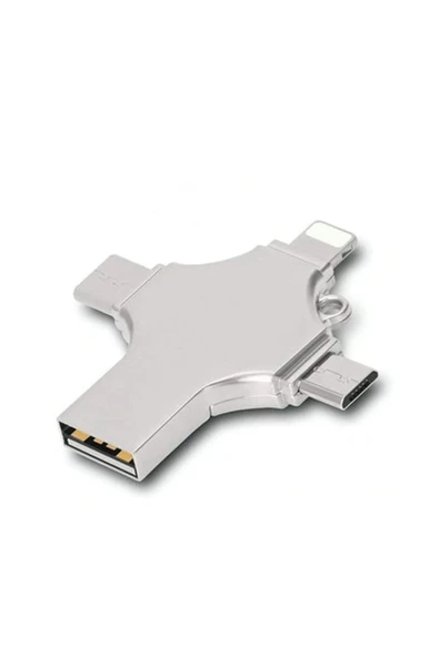 Otg 4In1 Cep Telefonu Çok Fonksiyonlu Usb Flash Bellek 64 Gb Type-C, Micro Sd Kart Okuyucu ürün görseli 1