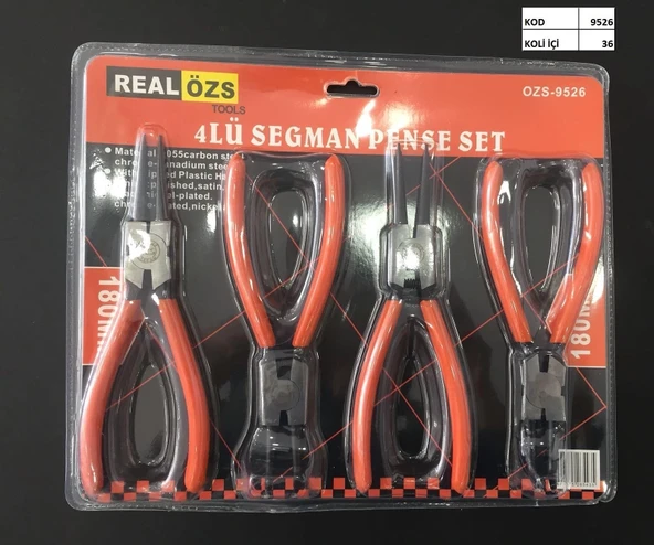 4’Lü Takım Segman Pense Seti - Resim 2