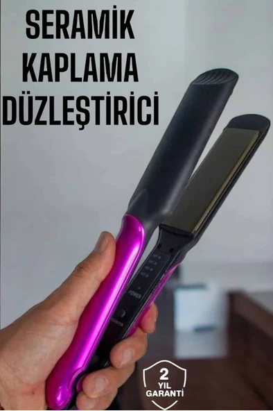 Seramik Kaplama Isı Ayarlı Yıpranma Karşıtı Saç Düzleştirici ürün görseli 1
