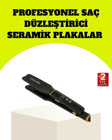 Saç Düzleştirici 30 Saniyede Isınma Hafif Portatif Tasarım ürün görseli 1