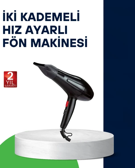 2200W Saç Kurutma Makinesi Soğuk Sıcak Üfleme Fonksiyonlu ürün görseli 1