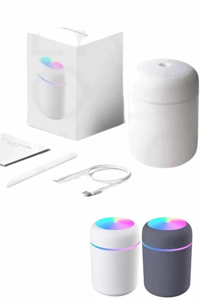 Humidifier Led Işıklı Mini Ortam Oda Kokusu Aromaterapi Buhardanlık - Resim 3