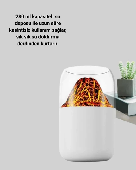 Su Hazneli Led Işıklı Aromaterapi Difüzörü - Resim 3