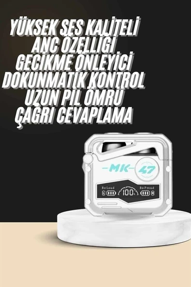 Kulaklığı Yeni Mekanik Kablosuz Kulaklık İos Android Uyumlu ürün görseli 1