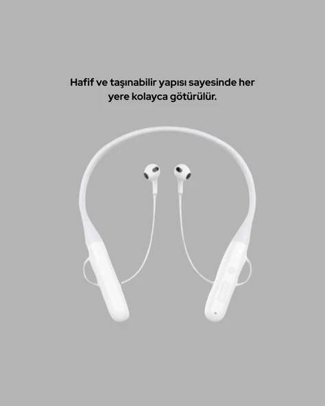 Usb Şarjlı Uzun Ömürlü Boyun Askılı - Resim 3