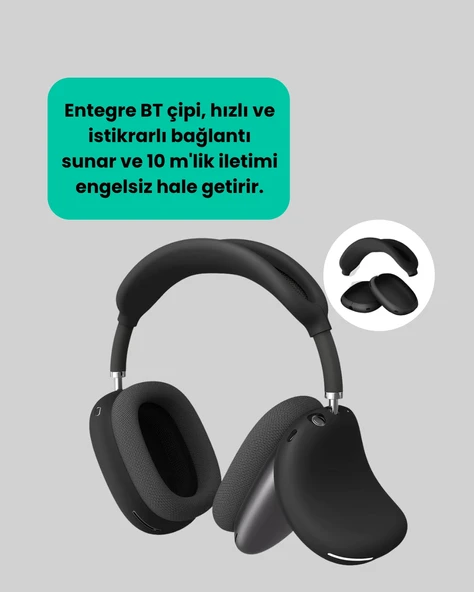 V5.0 Kulak Üstü | Katlanabilir, Mikro Usb Girişli - Resim 5