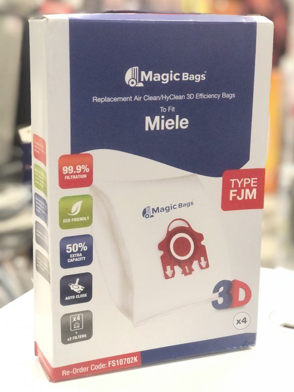 MİELE Fjm Tipi Toz Torbası Hyclean 3d ürün görseli 1