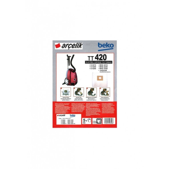 BEKO Bks 2240 C Süpürge Toz Torbası 20 Adet ürün görseli 1
