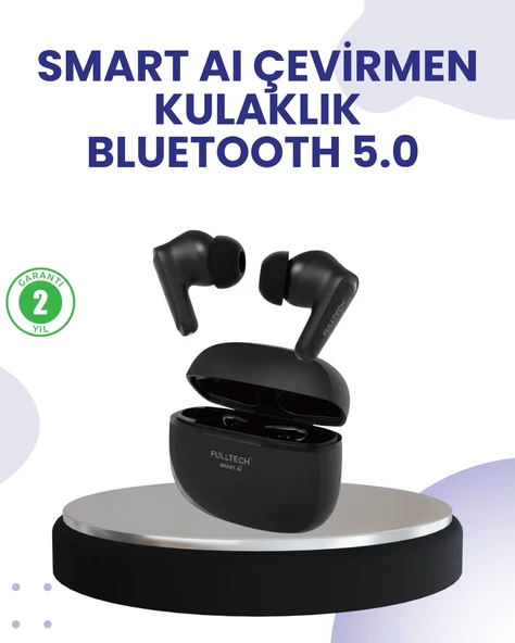 Çift Mikrofonlu Kablosuz Kulaklık Anc Enc Oyun Modlu ürün görseli 1