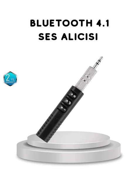Mini Bluetooth Ses Alıcısı 3.5Mm Girişli Kablosuz Müzik Adaptörü ürün görseli 1