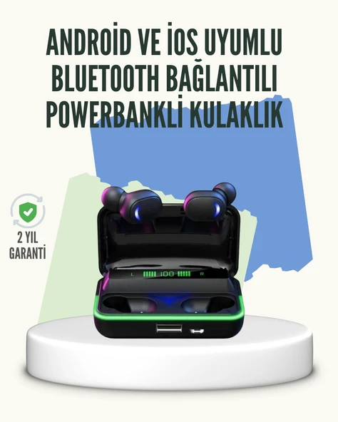 E10 Şarjlı Bluetooth 5.1 Kulaklık Spor Oyun İçin ürün görseli 1