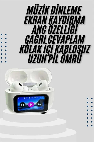 Dokunmatik Ekranlı Air 2 Anc Kulaklık Kablosuz Çok Fonksiyonlu ürün görseli 1
