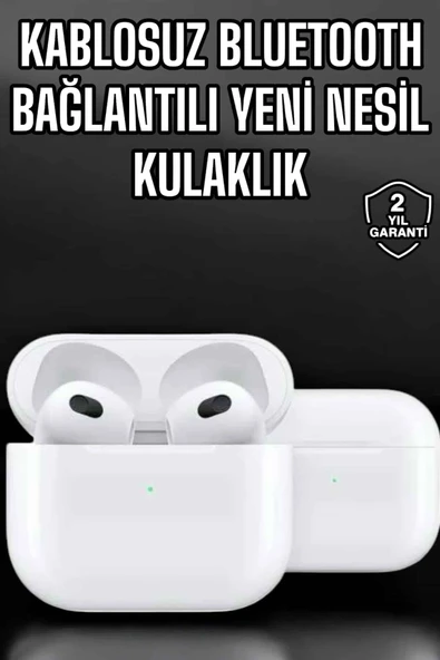 Bluetooth Kulaklık 3.Nesil Kablosuz Uzun Pil Ömrü Dokunmatik ürün görseli 1