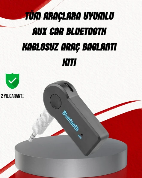 Eller Serbest Özellikli Bluetooth Aux Araç Kiti ürün görseli 1
