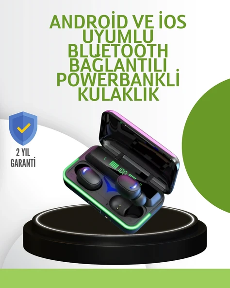 Oyun Modlu E10 Bluetooth Kulaklık Led Ekranlı ürün görseli 1
