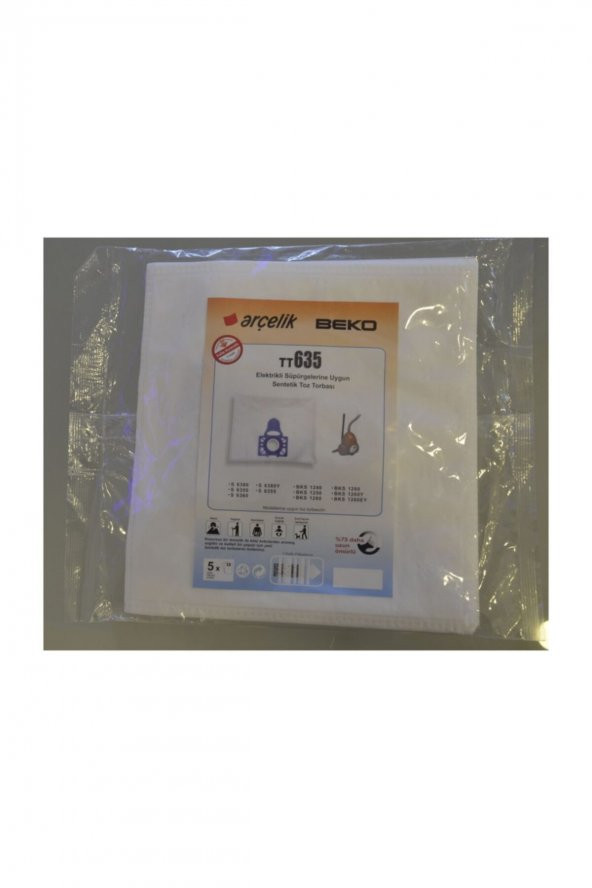 Arçelik- Tt635 Elektrikli Süpürge Torbası 10lu ürün görseli 1