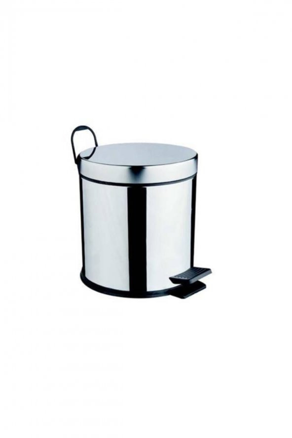 Banyo Pedallı 5lt Pedallı Çöp Kovası Metal Krom Paslanmaz ürün görseli 1
