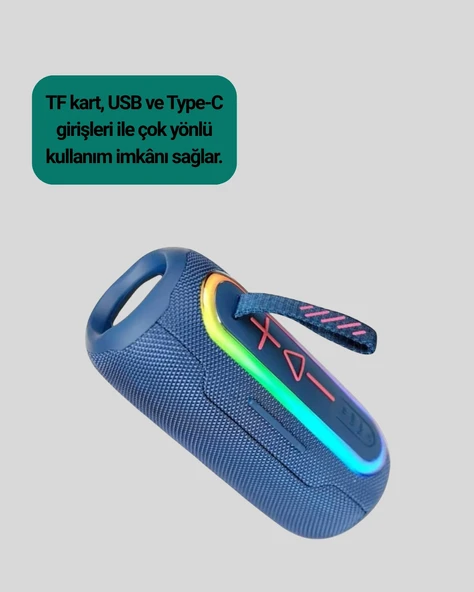 Renkli Led Işıklı Hoparlör Ip67 - Resim 3