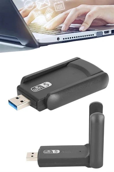 Adaptörü Bt5.0 2'Si Bir Arada Çift Bantlı Çift Anten - Resim 4