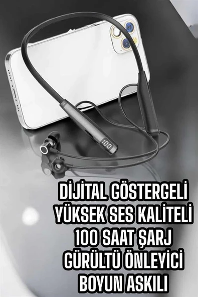 Boyun Bantlı Yüksek Ses Kaliteli 100 Saat - Resim 4