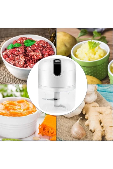 Rondo Doğrayıcı 250 Ml Taşınabilir Usb Şarjlı Pratik El Rondo Blender - Resim 4