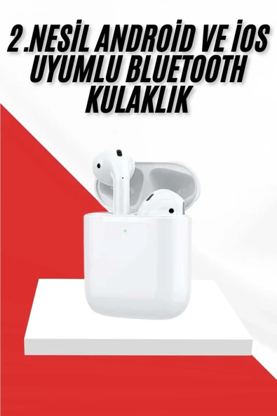 2. Nesil Bluetooth Android İos Uyumlu Kablosuz Kulaklık Çağrı Cevaplama ürün görseli 1