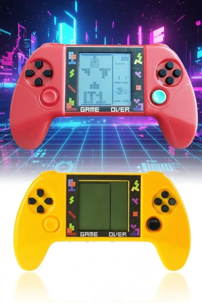 Taşınabilir Tetris Oyun Konsolu Renkli Oyun Aleti Çocuklar İçin Eğlenceli Mini Konsol ürün görseli 1