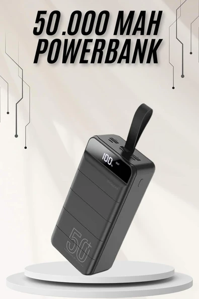 Çoklu Şarj Girişi 50.000 Mah Taşınabilir Dijital Göstergeli ürün görseli 1