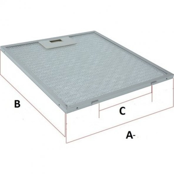 Franke,arçelik 25 X 30 Cm Davlumbaz Filtre Seti TIRNAKLI (2 Ad.) ürün görseli 1
