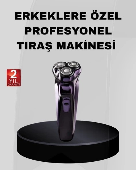 Profesyonel Şarjlı Tıraş Makinesi Ayarlanabilir Başlıklı ürün görseli 1