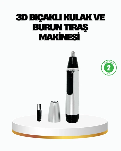 3D Bıçaklı Burun Kulak Tıraş Makinesi Pil İle Çalışan Taşınabilir Model ürün görseli 1