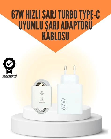 67W Hızlı Şarj Yüksek Isı Dayanımlı Type-C Set ürün görseli 1
