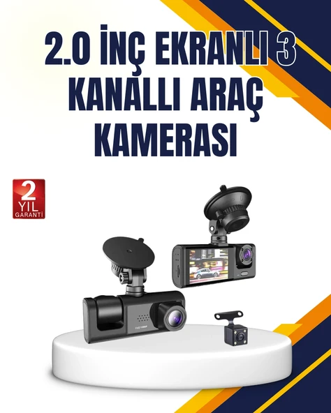 Araç İçi Kamera Seti | 170° Geniş Açı, Hareket Algılama Park Koruma ürün görseli 1