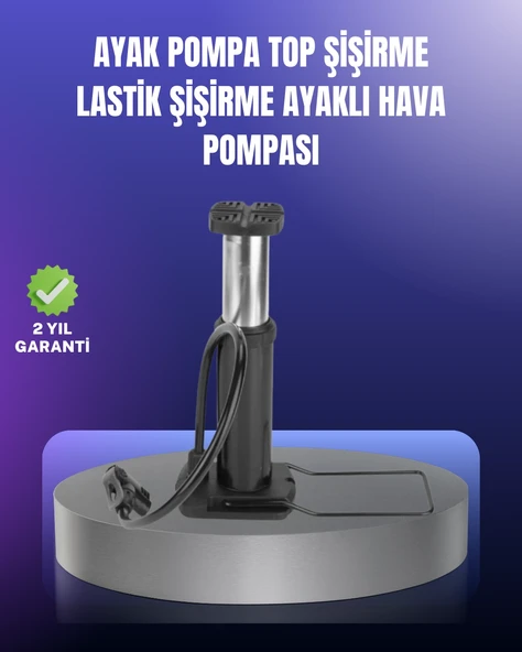 Ayak Pompası Otomobil Motosiklet Bisiklet Lastik Şişirme ürün görseli 1
