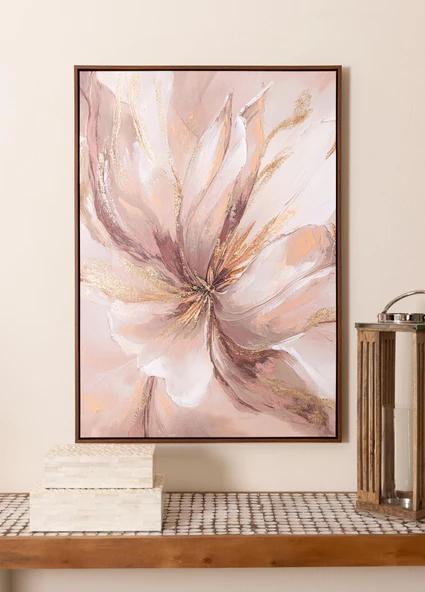 The Mia Neutral Floral Kanvas Tablo 70x100 cm TBL0106 ürün görseli 1
