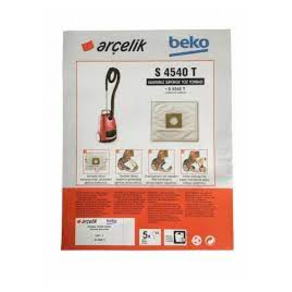 Arçelik S 4540 T Sentetik Süpürge Torbası ürün görseli 1