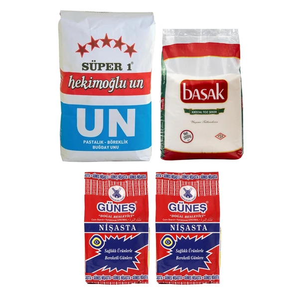 GELTAT Un-Şeker-Nişasta 3 lü Tatlı Hazırlık Seti (9,6 kg) ürün görseli 1