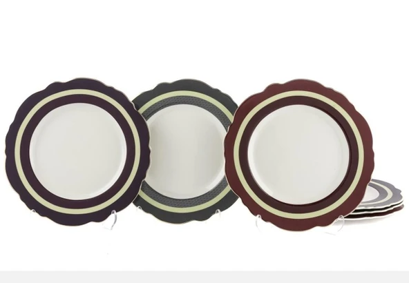 Mikasa Moor Romantic 6Lı Pasta Tabağı 21cm - Resim 2