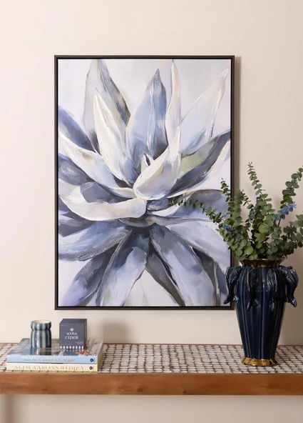 The Mia Neutral Floral Kanvas Tablo 70x100 cm TBL0105 ürün görseli 1