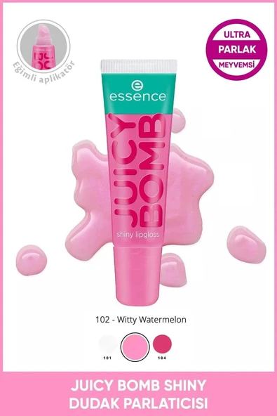 Essence Dudak Parlatıcısı Parlak Juicy Bomb 102 ürün görseli 1